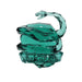 Slytherin Facet Figurine – Enesco Harry Potter Facets Collection, featuring a crystal-style crest of Slytherin House.  
