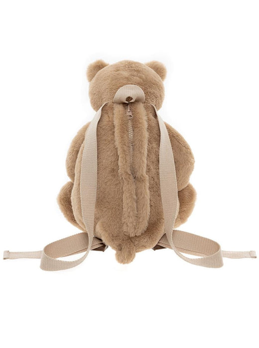 Charlie Bear Bag (Oatmeal Brown – Plush Backpack)