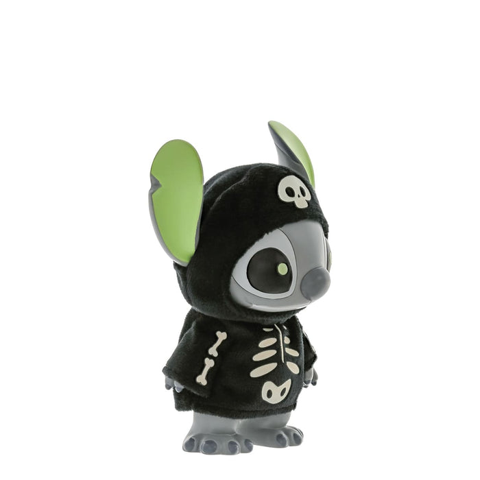 Side view of Skeleton Stitch figurine – Halloween Stitch in glowing skeleton hoodie.