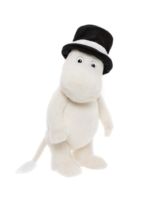 Moominpappa Moomin Plush by Charlie Bears Front View with Top Hat

