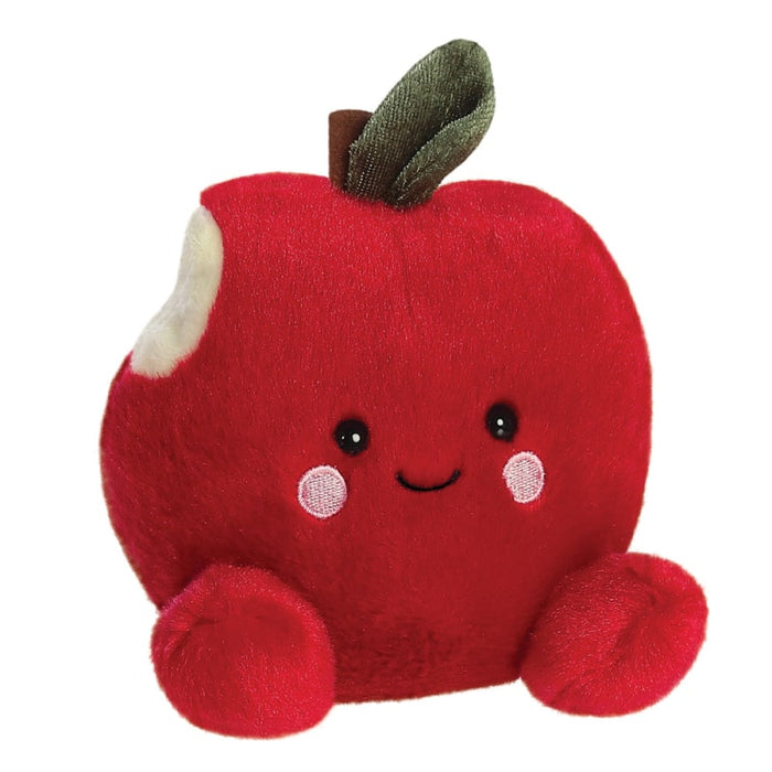 Palm Pals – Crisp Red Apple Close-Up Smile
