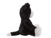 Puddy Kitten Side Profile – Raven Black Plush Cat Toy  

