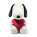 Steiff Snoopy Love Plush 30cm – Front View Holding Red Heart  
