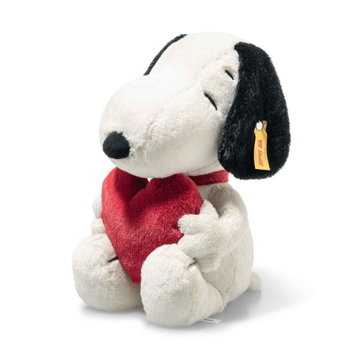 Steiff Snoopy Love Sitting with Heart – Peanuts Valentine Edition  
