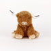Warmies Curly Highland Cow Plush Toy Front View