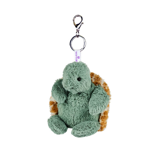 Warmies Turtle Bag Charm Plush Accessory Front View

